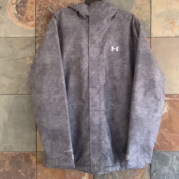 New Under Amour Men’s Camo Gray Primaloft Storm Jacket Size L - Picture 4 of 10
